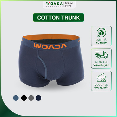 Quần Lót Nam Dáng Trunk Chất Liệu Cotton Thoáng Mát Thương Hiệu WOADA LK010