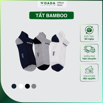 [COMBO 3] Vớ Thời Trang Chất Liệu Bamboo Cao Cấp Thương Hiệu WOADA LK701