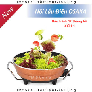Nồi Lẩu Osaka Đa Năng Cao Cấp Bảo Hành 12 Tháng , Nồi Lẩu Osaka Đa Năng Chiên Xào Công Suất Lớn Tiết Kiệm Điện TM Store