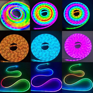 Đèn Led Neon FLex ARGB Uốn Dẻo USB DC 5V 16 Triệu Màu Chạy Đuổi Chống Nước