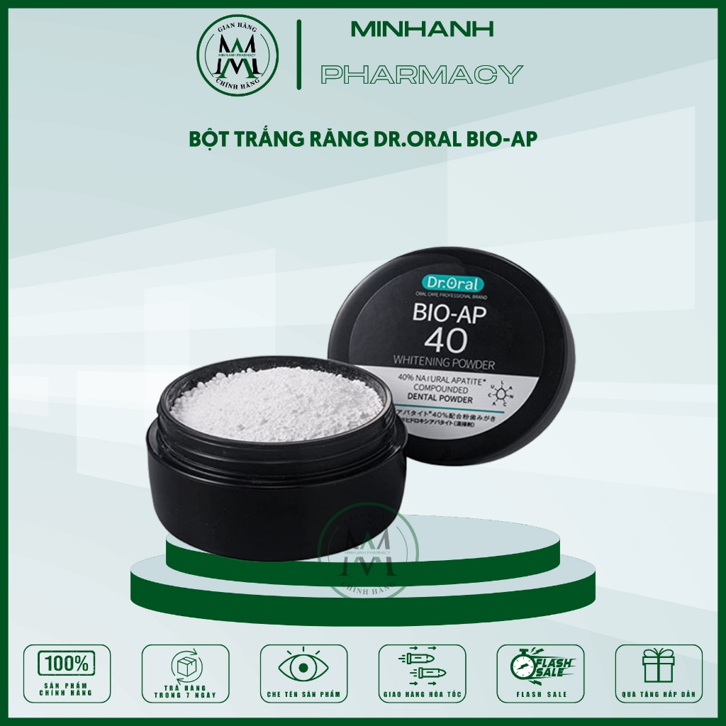 Bột trắng răng Nhật Bản Dr Oral Whitening Powder 26g
