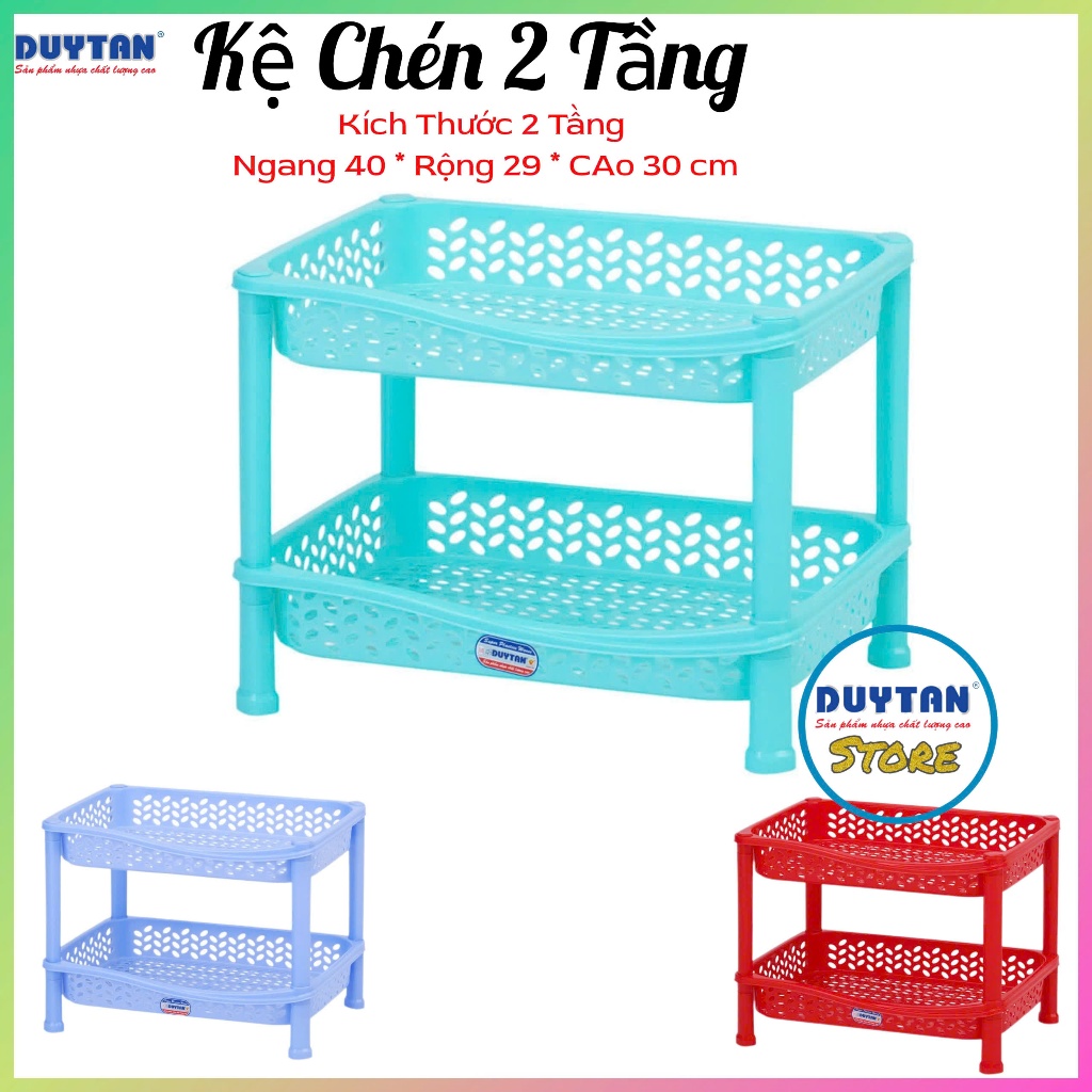 💝 Kệ chén nhựa Úp Chén Dĩa 2 Tầng Kệ Nhí ( KT : 40x 29 x 29cm ) 💝 Nhuaduytan.Store 💝