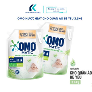 Nước Giặt Cho Bé Sơ Sinh, Nước Giặt Cho Bé Omo Matic 3.6kg, Nước Giặt Đồ Em Bé, Nước Giặt Omo Matic NG06