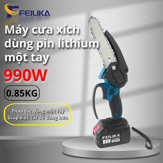 Máy cưa xích pin cầm tay cưa gỗ MC-01A mini dùng pin 88V lõi đồng mạnh mẽ bền bỉ bảo hành 6tháng