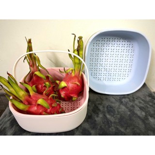 Bộ thau rổ có quai xách 27cm