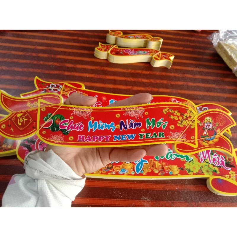10 nhãn Decal dán chúc mừng năm mới