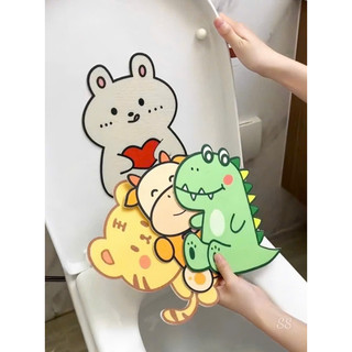 Combo 4 Miếng dán khử mùi hình thú dán trong nhà vệ sinh, nhà tắm