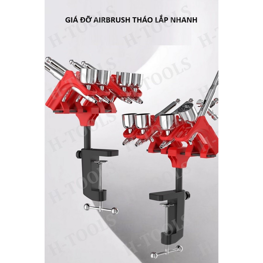DỤNG CỤ DSPIAE - PT-AR - GIÁ CẮM AIRBRUSH CAO CẤP SỬ DỤNG CÙNG LÚC 4 AIRBRUSH