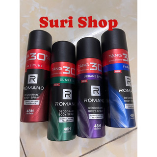Xịt Khử Mùi ROMANO Hương Nước Hoa 195ml - Ngăn Mùi Toàn Thân