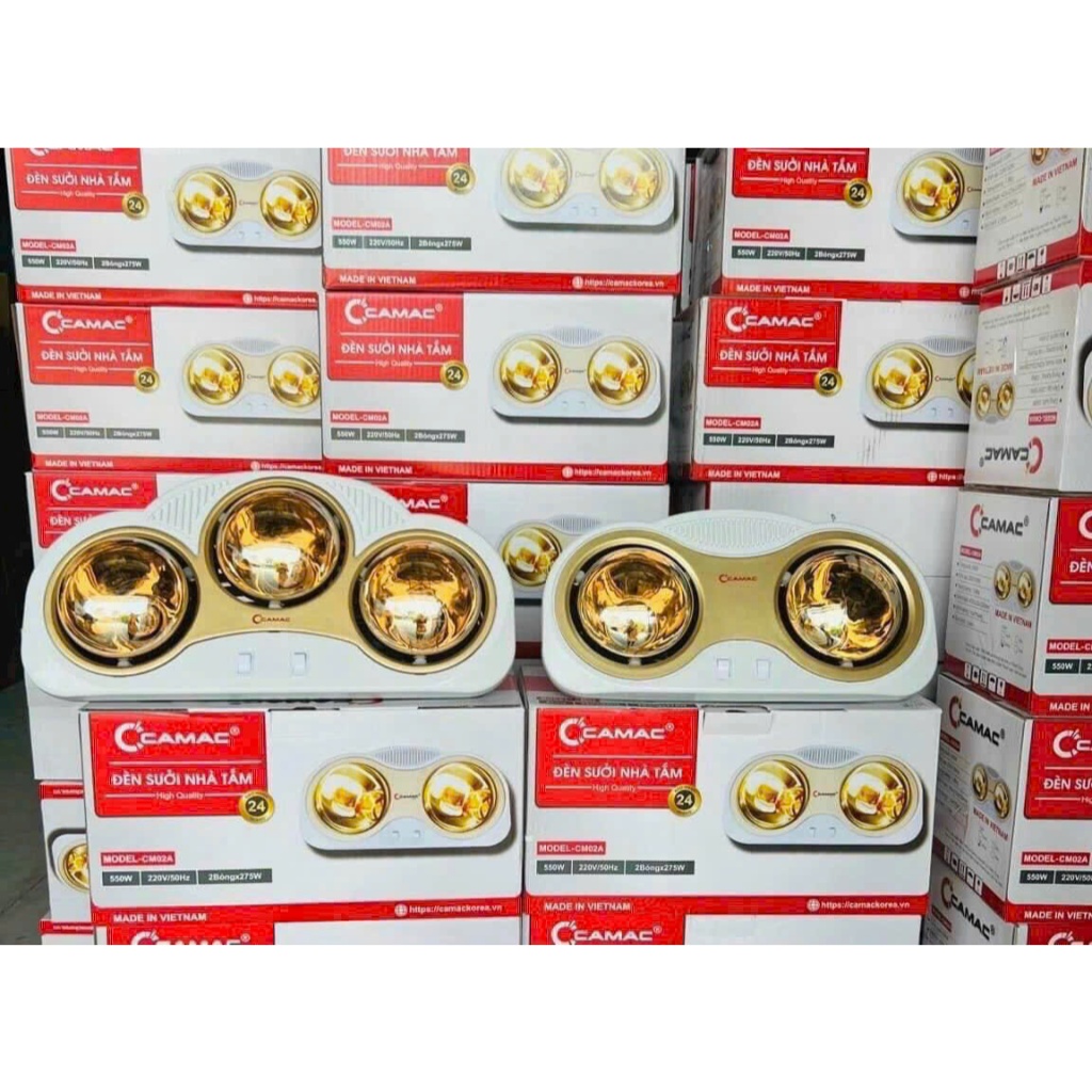 Đèn sưởi nhà tắm 3 bóng treo tường, máy sưởi nhà tắm 2 bóng trắng kim cương, bónng đèn sưởi nhà tắm đui sứ cao cấp