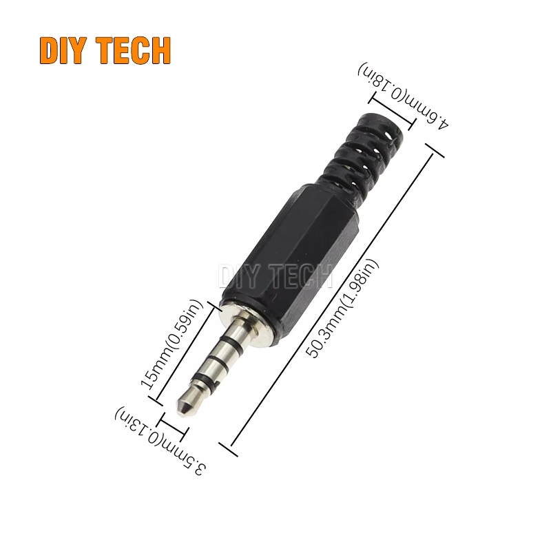 Jack audio 4 nấc 3.5mm, Jack âm thanh stereo