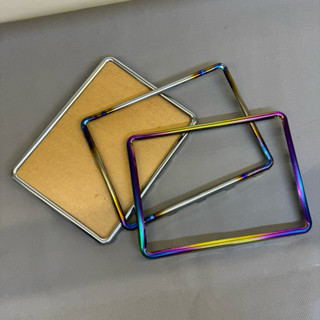 Bộ khung biển số gắn xe máy - Kèm mica trong suốt, đế và ốc
