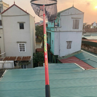 ( SALE ) Vợt Carbon BEIXIANG HOA BĂNG câu cá cán 2m1, 2m4, 2m7 & Vành 40cm, tay cầm cao su, bền đẹp chất lượng.