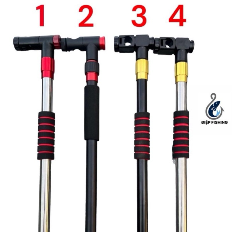 Thân Ô Xoay 360 Độ Rút Gọn Bản Nâng Cấp. Chân Cắm Ô Xoay 360 Độ, Cán Ô Dù Câu Cá Xoay Cao Cấp Bắt Cá Đi Câu Fishing