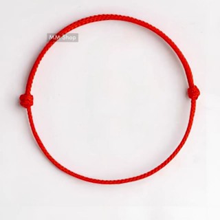 Vòng tay, vòng chân dây đỏ loại đẹp có thể điều chỉnh, vòng tay nam nữ thiết kế đơn giản.