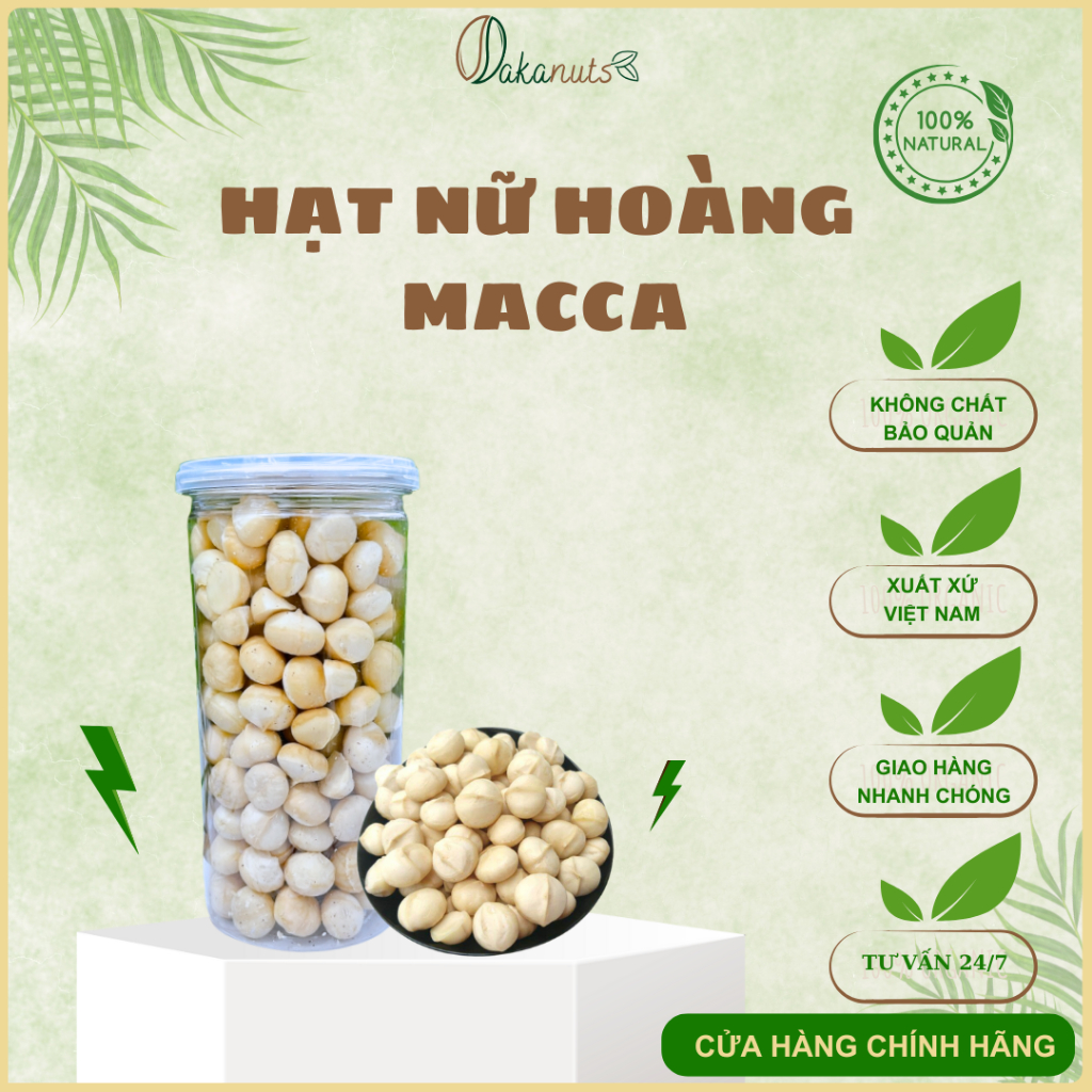 [Giá dùng thử]🌿Nhân hạt nữ hoàng Macca Tây Nguyên 🌿[FREESHIP]