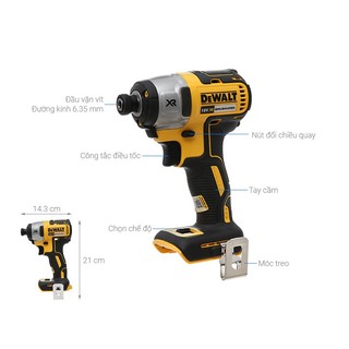 Dewalt dcf887n - thân máy vặn vít pin 18v - chính hãng - sku dcf887 dcf887n-kr 1/4 in. impact driver