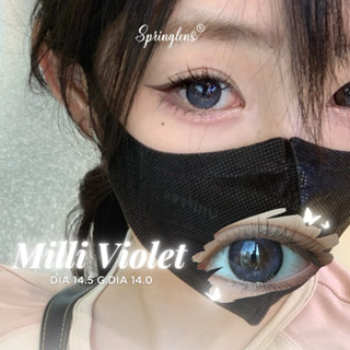  Lens mắt MILLI VIOLET tím filter nhẹ giãn tròng to | Kính áp tròng Springlens 