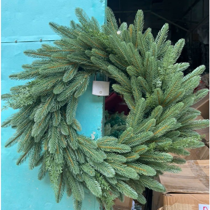 Vòng hoa Full PE XT09 size 60cm Trang Trí Noel Giáng Sinh