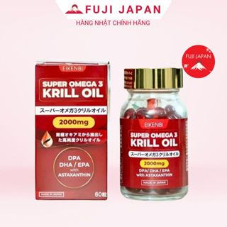 Dầu Nhuyễn Thể Super Krill Oil 2000mg Eikenbi Nhật Bản