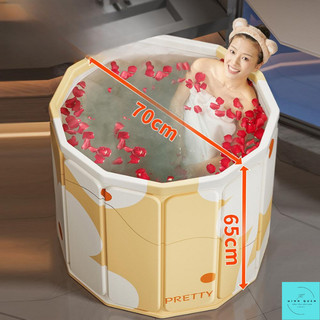  Bồn Tắm Gấp Gọn Tự Bung V3 Không Lắp Ráp Để Thư Giãn Ngâm Đá Ngâm Thuốc Bé Tập Bơi Dung Tích 150l 