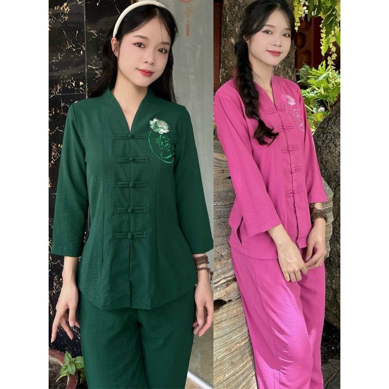Đồ Lam Đi Chùa # Bà Lai Đũi Nhẫn