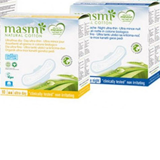 Băng vệ sinh hữu cơ Masmi Organic Cotton Ultra-thin Pads with wings 10pcs