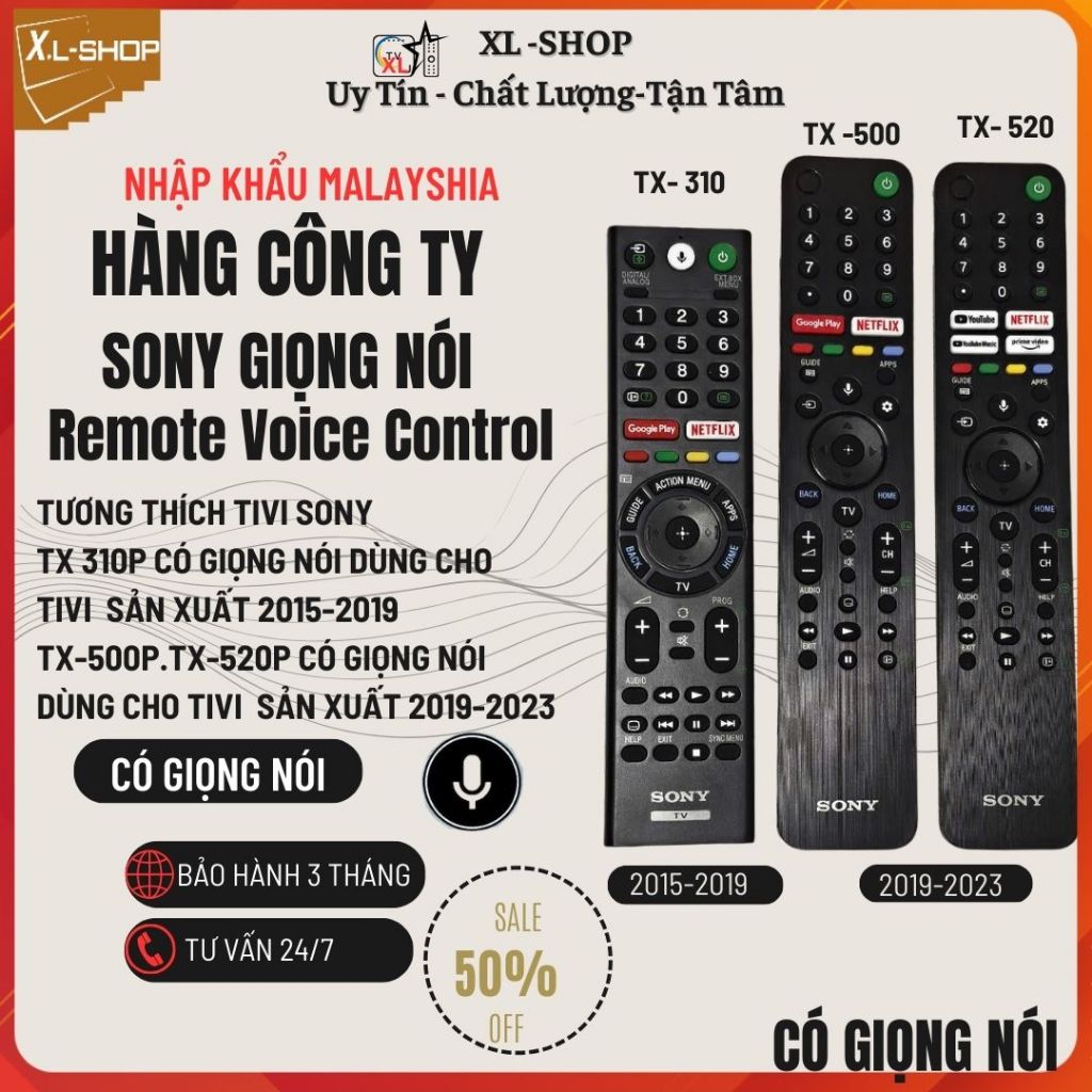   LOẠI XỊN REMOTE Sony Giọng nói 2015-2022-Điều Khiển Tivi Sony Giọng Nói HÀNG CHUẨN Sony mới 100%  Xịn  