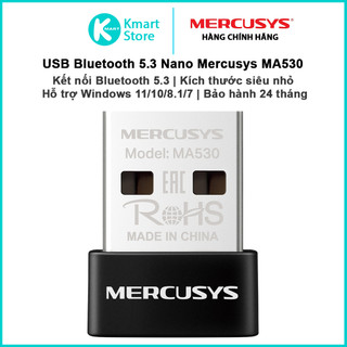 USB Bluetooth 5.3 Nano Mercusys MA530 | Kích thước siêu nhỏ | Hỗ trợ Windows 11/10/8.1/7 | Bảo hành 2 năm