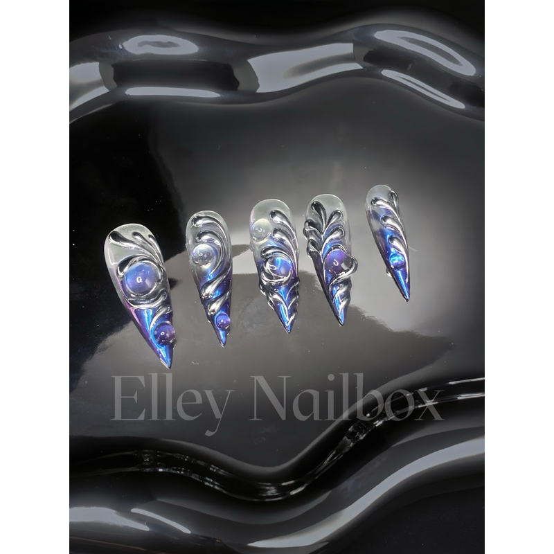 M81 - Nailbox Design Kiểu Giọt Nước Troáng Gương Á