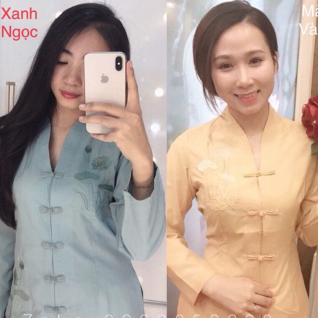 Đồ Lam Đi Chùa# Bà Lai Tim # Đồ Bộ
