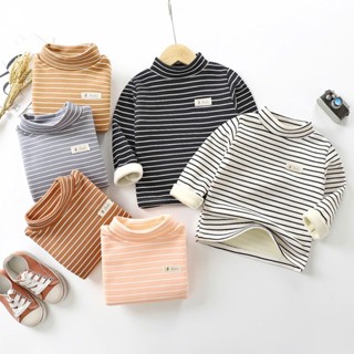  COMBO 1-3-5 Áo giữ nhiệt cổ 3p in hình gấu cho bé lót nỉ nhung cổ cao 3p hàng quảng châu từ 6-42kg 