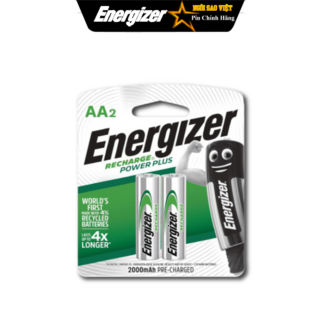 Pin Sạc AA Energizer AA 2000mAh NH15PPRP2