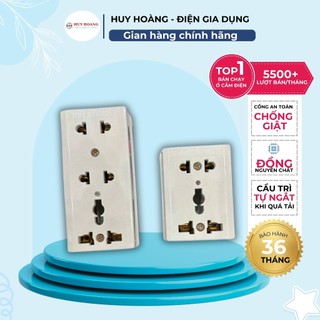Ổ Cắm Điện Đa Năng 2 Lỗ 3 Lỗ Ổ Cắm Điện Chính Hãng Chịu Tải Cao An Toàn Thiết Bị Điện Huy Hoàng Sỉ Toàn Quốc