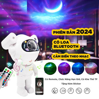 Đèn phi hành gia có loa bluetooth Đèn galaxy thiên hà chiếu trăng mây sao 2024 Làm Quà tặng Trang trí