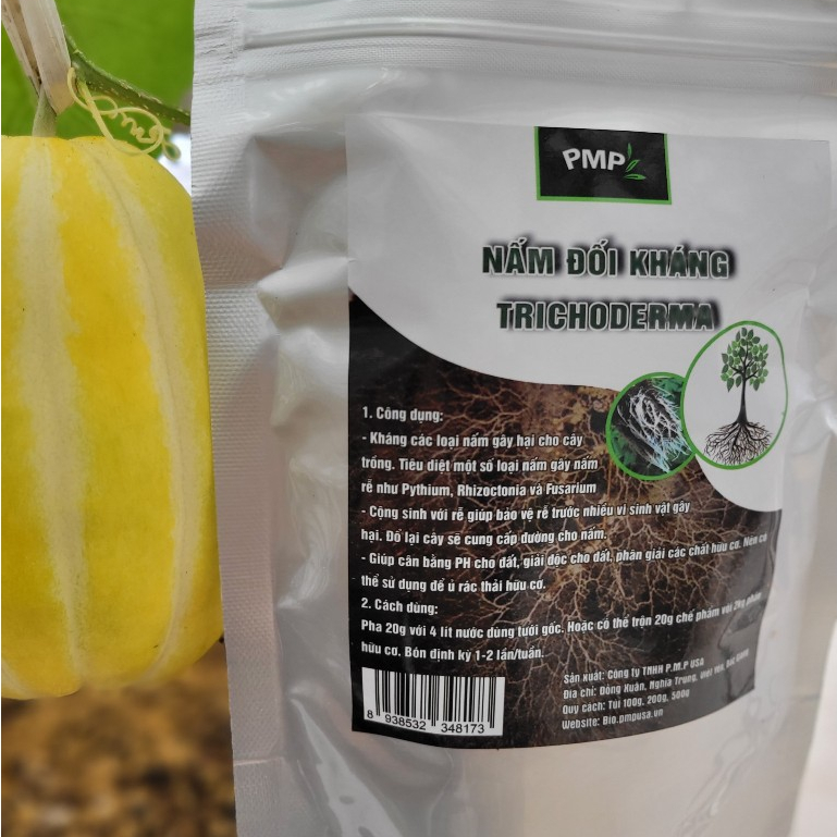 Trichoderma Nấm Đối Kháng – Phòng Thối Rễ, Héo Xanh – Ủ Phân Hữu Cơ, Xử Lý Đất Trồng Túi 200g