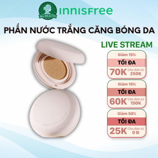 Phấn nước trắng sáng căng bóng da innisfree Light Glow Cushion SPF26PA++ 14g Hàn Quốc 