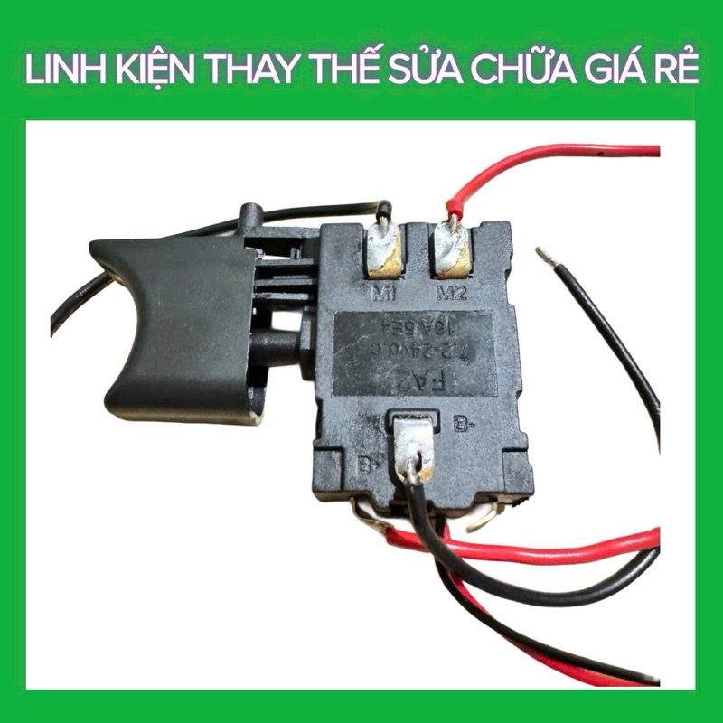 Công Tắc Khoan Pin Có Điều Tốc Đảo Chiều Thay Thế Máy Khoan 12V-21V