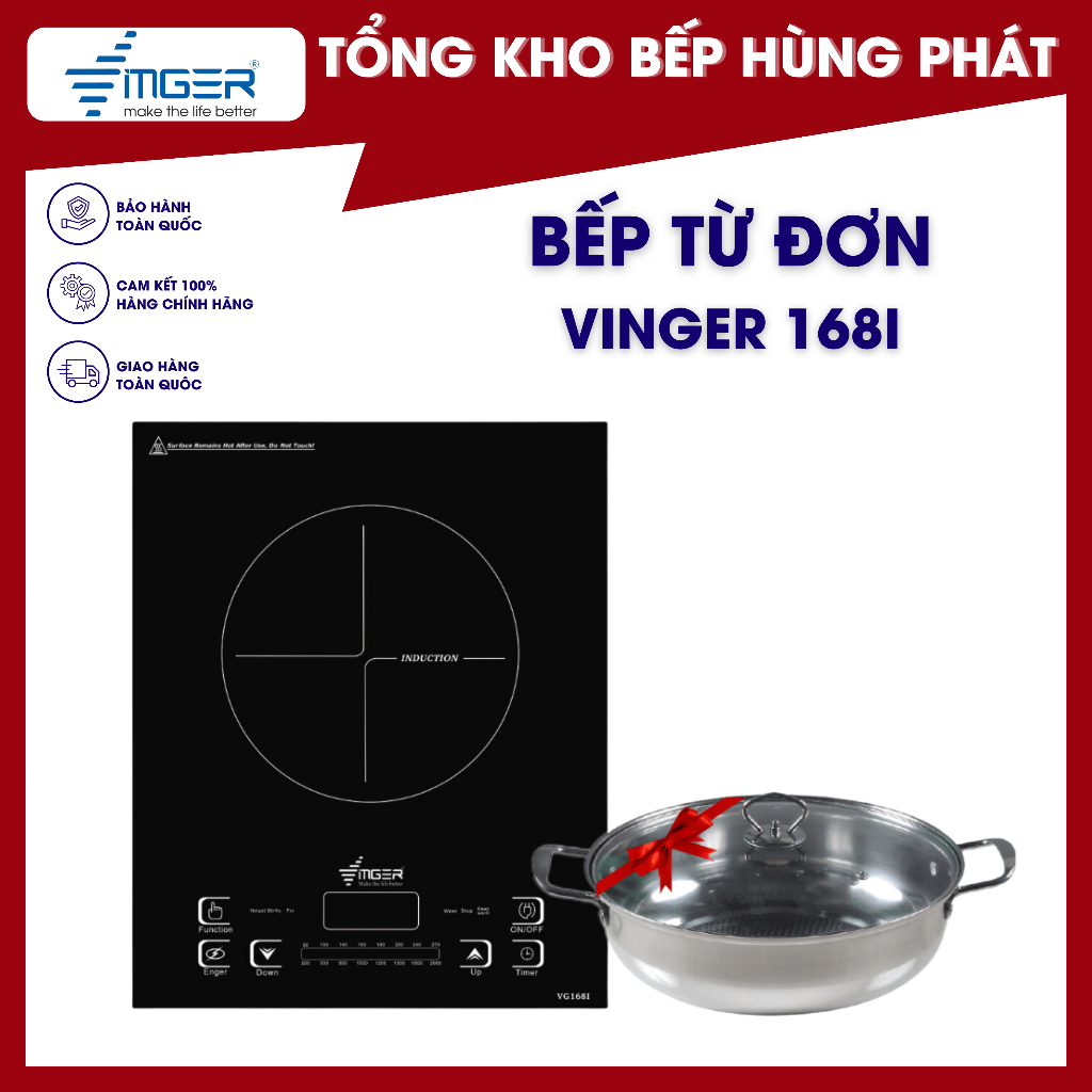 Bếp từ đơn âm Vinger VG-168I