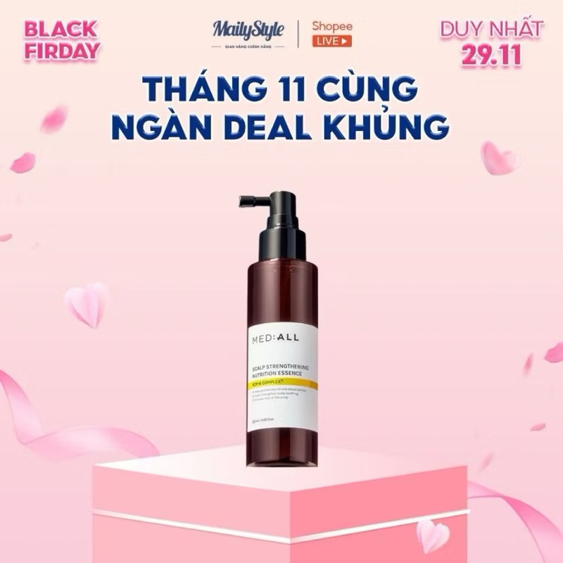 E02_ Xịt dưỡng tóc làm dịu da đầu, ngừa rụng tóc Med:All Scalp Strengthening Nutrition Essence