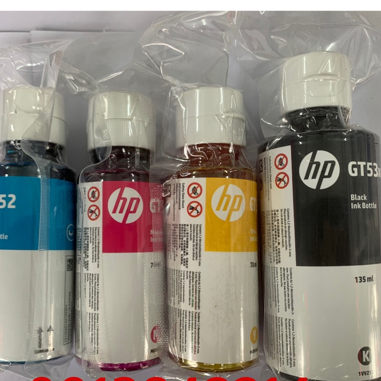 Mực in phun GT53XL135ML, GT52 cho máy in HP tank 115, 315, 319, 400, 415, 510