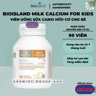 [Có App Check Auth] Bio Island Cho Bé Tăng Chiều Cao Khỏe Xương Bổ Não DHA Lysine Canxi D3 Dầu Cá Tuyết Thông Minh