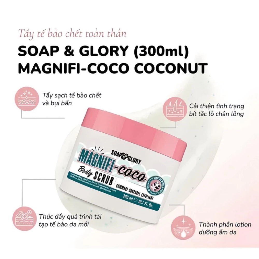 Tẩy Da Chết Body Soap & Glory Flake Away/Magnifi-coco Body Scrub 300ml