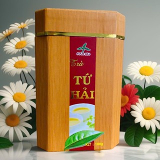 Trà Tứ Hải – Trà Ô Long (Oolong) Cao Cấp Hộp Giấy Giả Gỗ 100Gam Trà Biếu Tết Quà Tặng