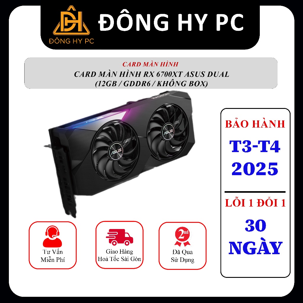 Card màn hình RX 6700XT ASUS DUAL 12GB