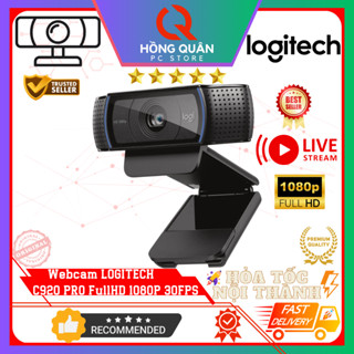  Webcam Logitech C920 PRO Full HD 1080P 30FPS Mic Kép To Rõ Tự Động Lấy Nét HD New - Hàng Chính Hãng 