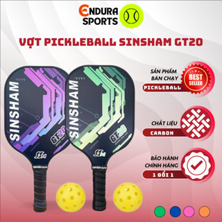 Vợt Pickleball SINSHAM GT20 14MM carbon siêu nhẹ cao cấp tặng bóng