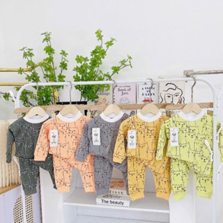  bộ quần áo trẻ em dài tay chất len tăm thu đông cho bé 5 18kg 