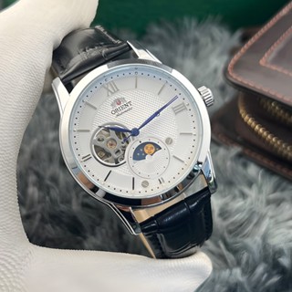 Đồng hồ cơ nam Orient Sun Moon Gen 4 dây da máy nhật sang trọng