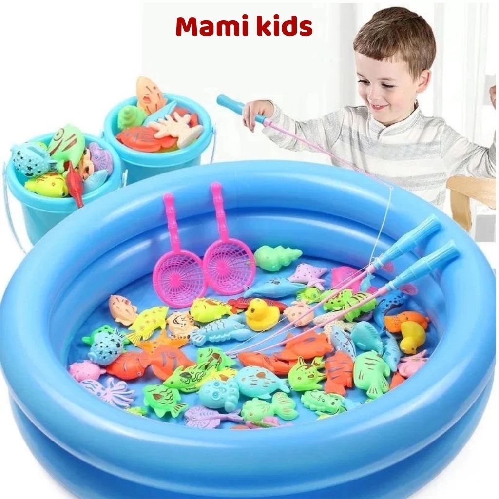 Đồ Chơi Câu Cá 42 Chi Tiết Mamikids Giúp Bé Khéo Léo Hơn,Câu Cá Nam Châm Cho Bé Chơi Cả Ngày